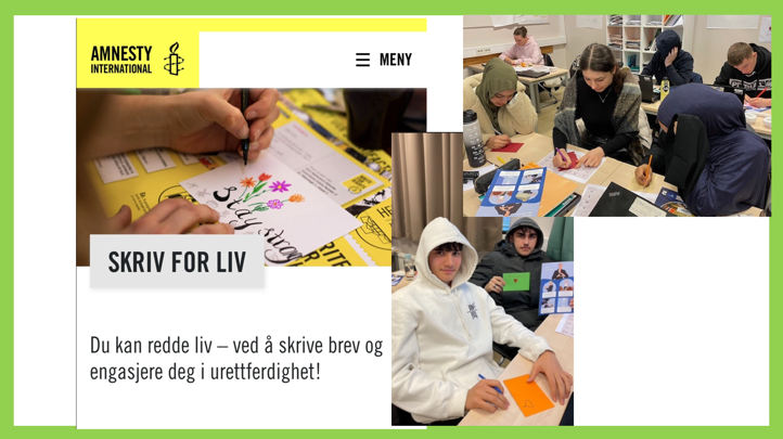Foto: OHG Besøk av Amnesty i 1FKA