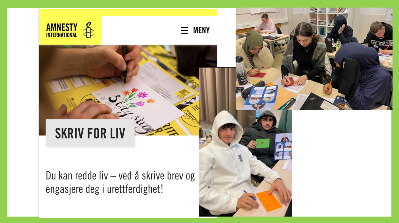 Foto: OHG Besøk av Amnesty i 1FKA