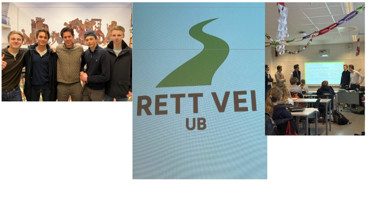 en gruppe mennesker som står i et rom med et skilt