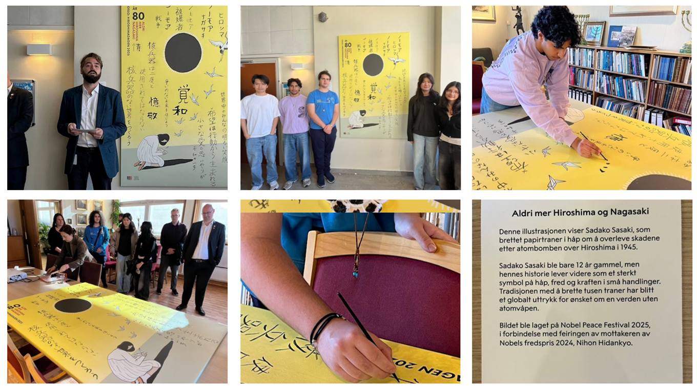 Besøk fra Nobels fredssenter og Nei til Atomvåpen