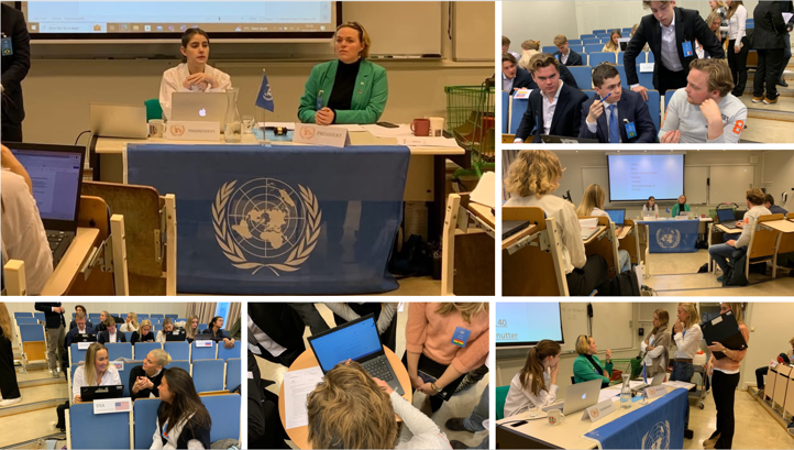 Et collage av folk som jobber med datamaskiner