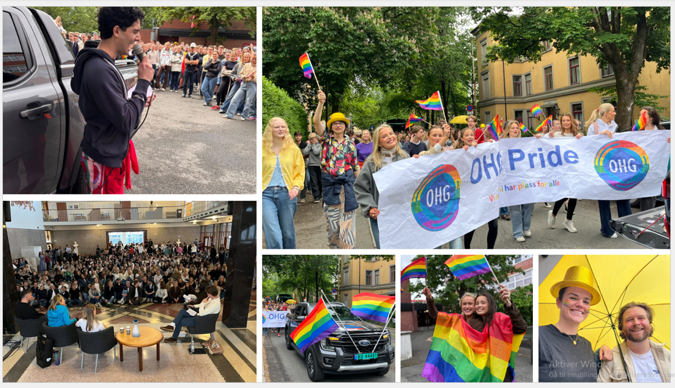 Foto: OHG Pride-markering på OHG