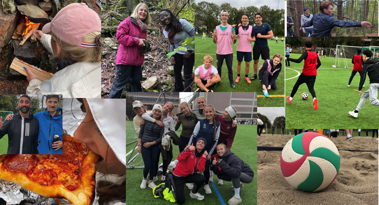 en gruppe mennesker som spiller fotball